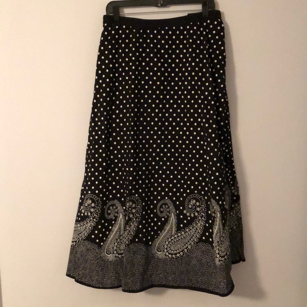 Black Polka Dot Skirt 6X